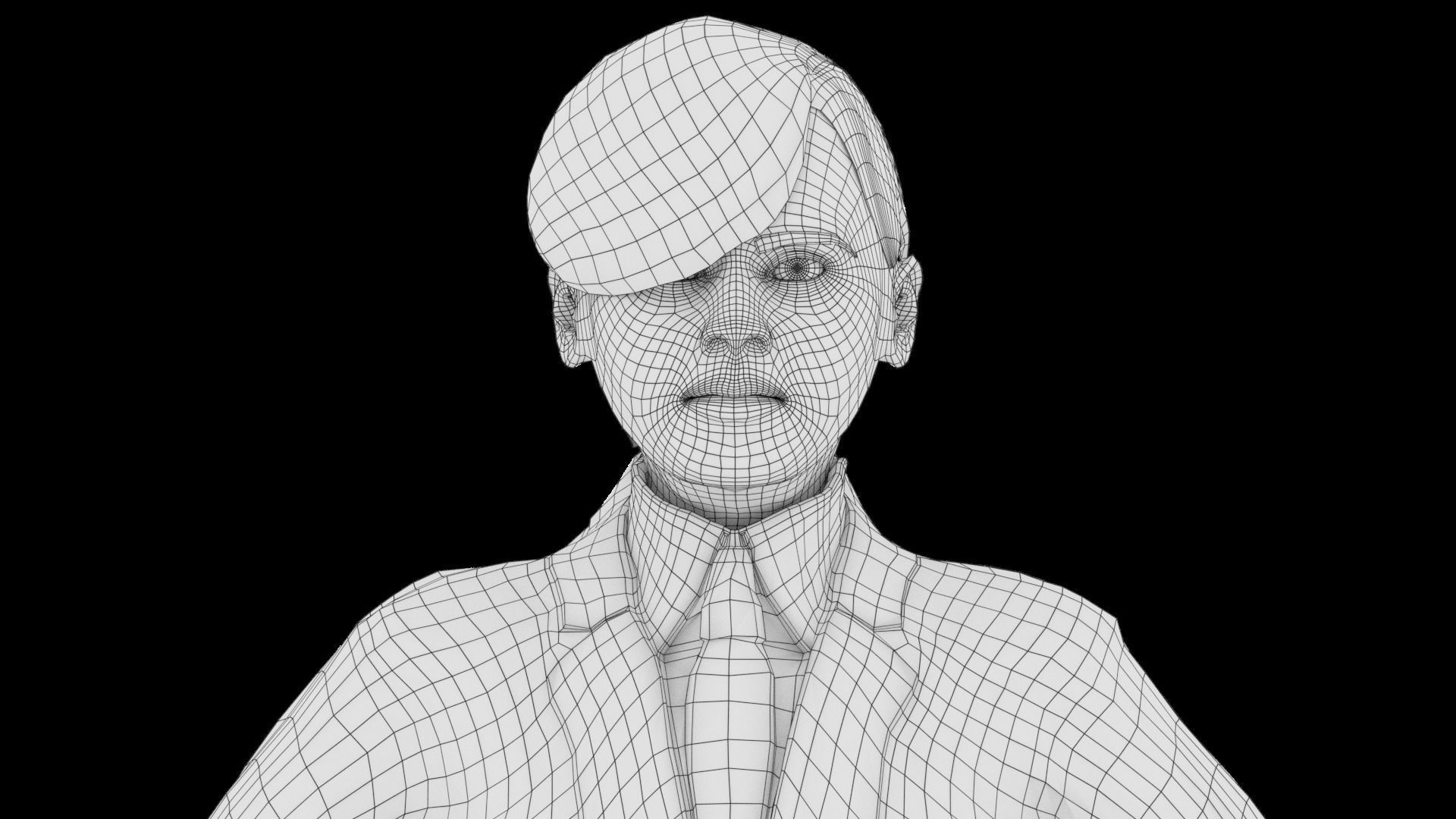 Model 8 man in suit 3D model_5