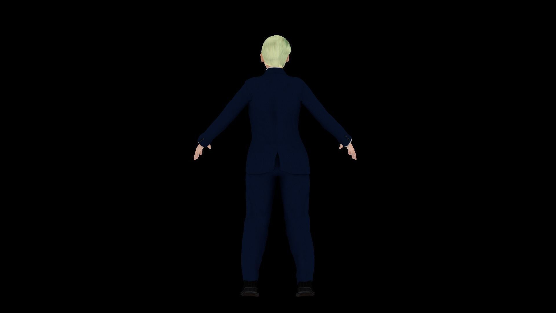 Model 8 man in suit 3D model_3