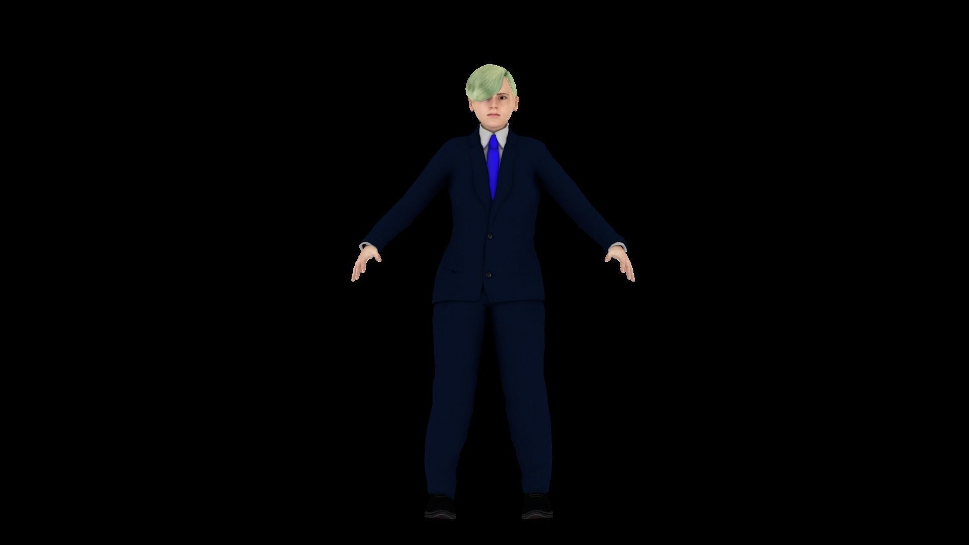 Model 8 man in suit 3D model_1