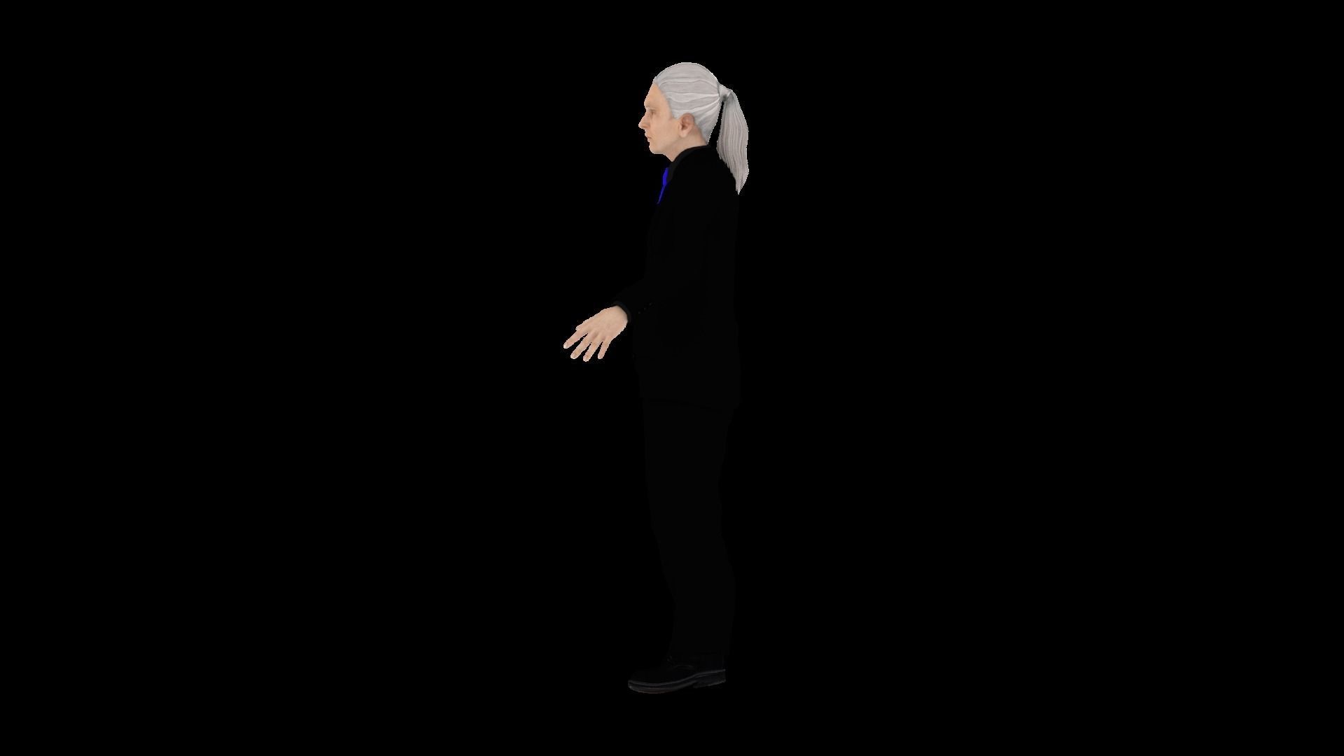 Model 10 man in suit 3D model_2