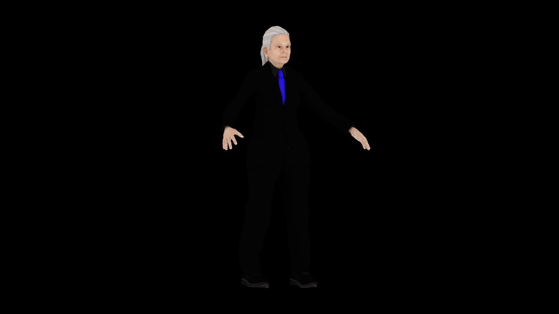 Model 10 man in suit 3D model_4