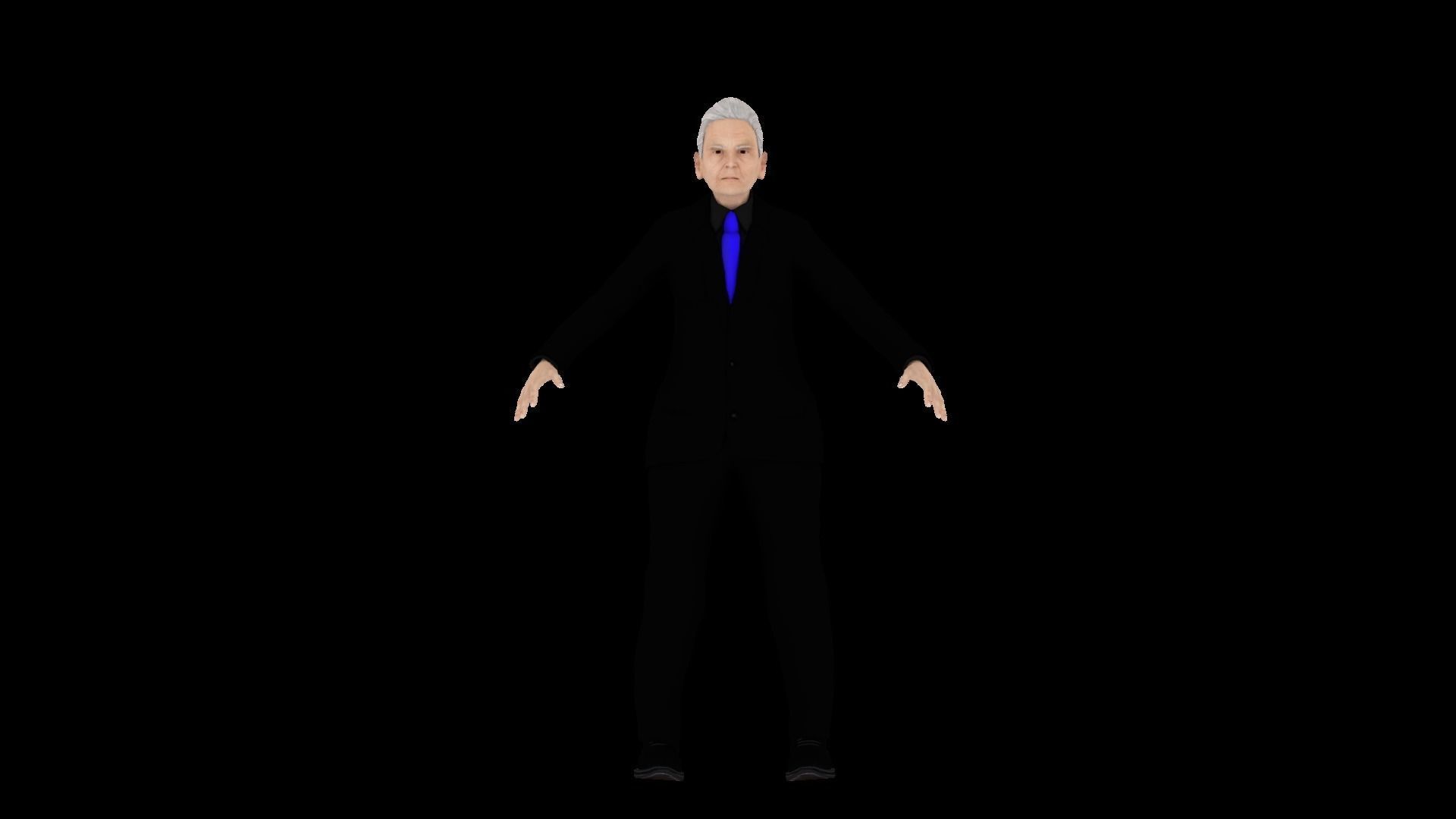 Model 10 man in suit 3D model_1