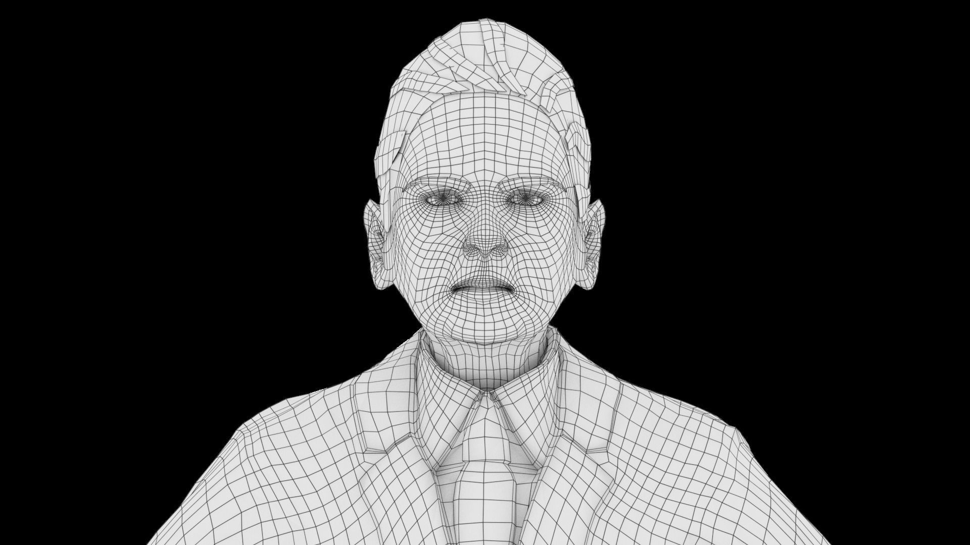 Model 10 man in suit 3D model_5