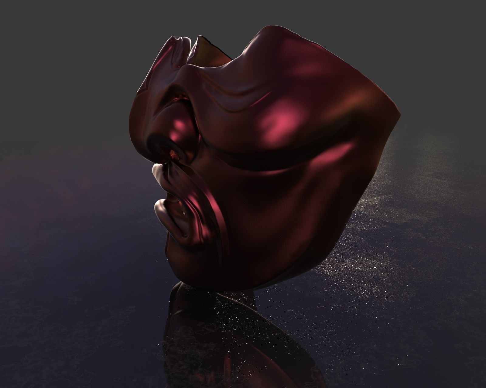 Kabuto Mempo Mask 3D print model_5