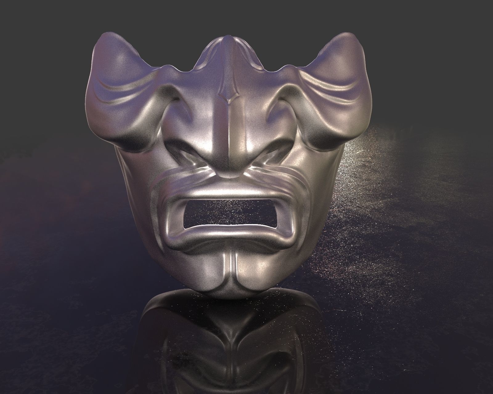 Kabuto Mempo Mask 3D print model_8