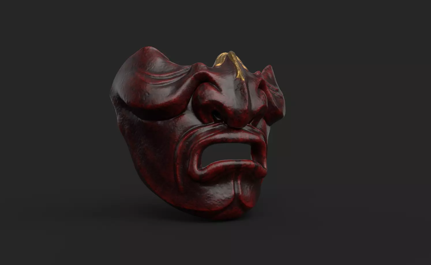Kabuto Mempo Mask 3D print model_0