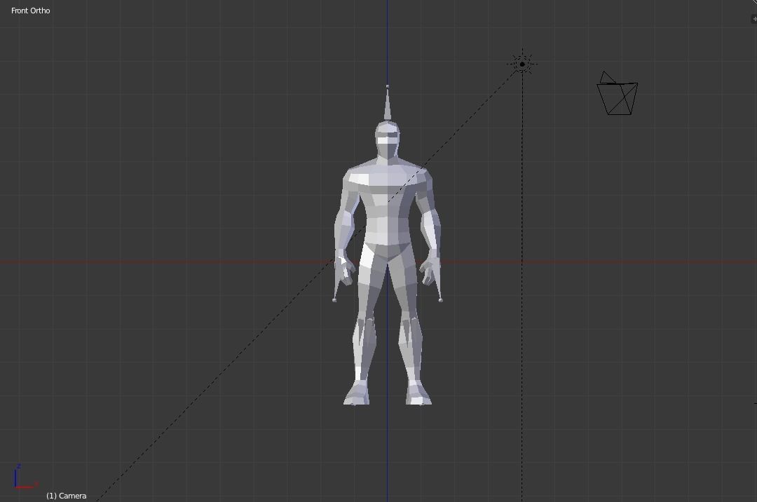 Low Poly Masculine Character Low-poly 3D model_2