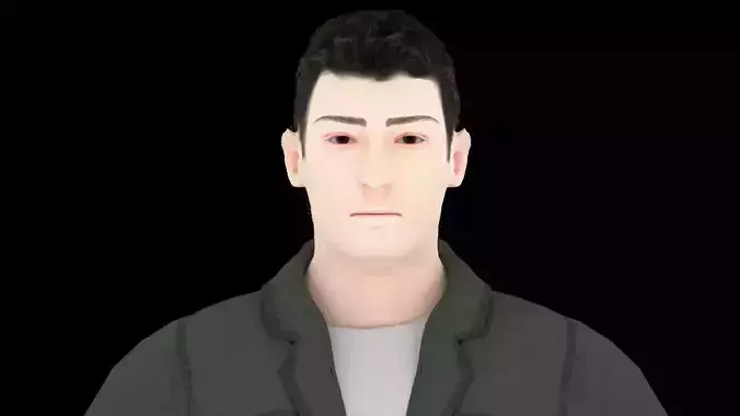 Model 1 man in jeans and jacket