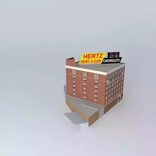 Texas School Book Depository as in 1963 Free 3D model