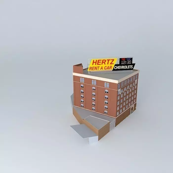 Texas School Book Depository as in 1963 Free 3D model_0
