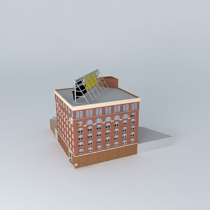 Texas School Book Depository as in 1963 Free 3D model_2