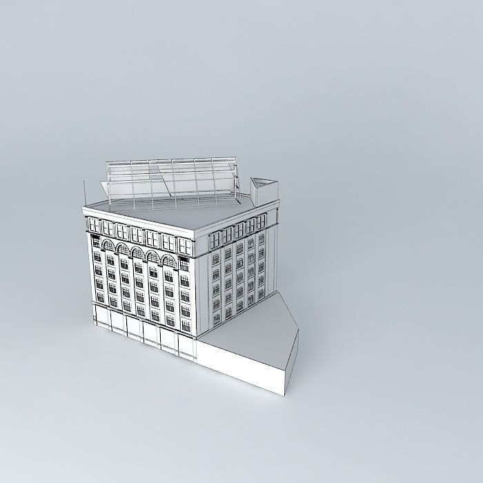 Texas School Book Depository as in 1963 Free 3D model_4