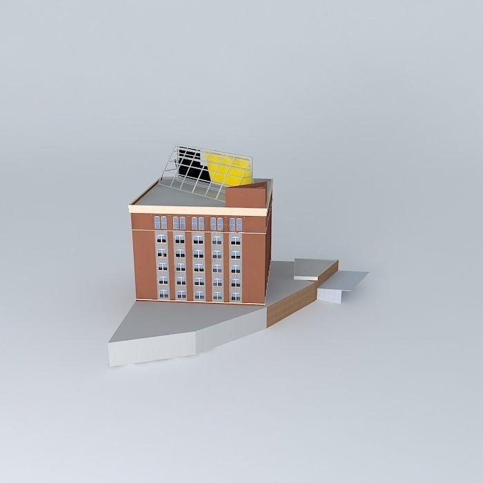 Texas School Book Depository as in 1963 Free 3D model_1