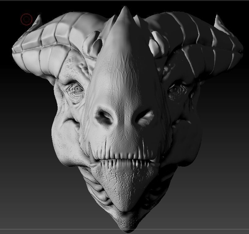 dragon rino 3D print model_1
