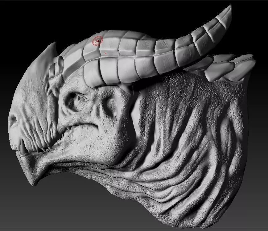 dragon rino 3D print model_0