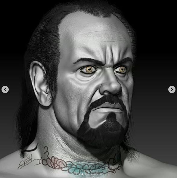 undertaker head 3D print model_3