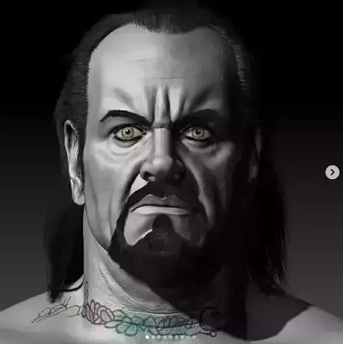 undertaker head 3D print model
