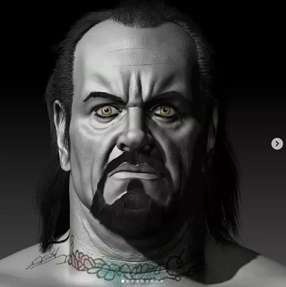 undertaker head 3D print model_0