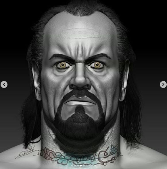 undertaker head 3D print model_4