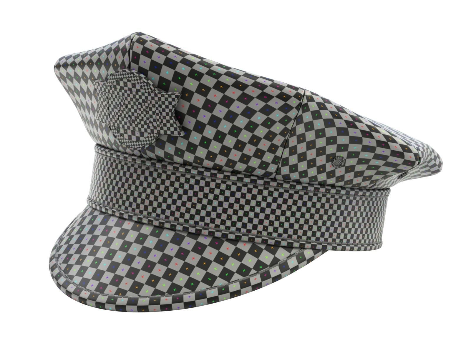 Yellow Taxi Cap 3D model_10