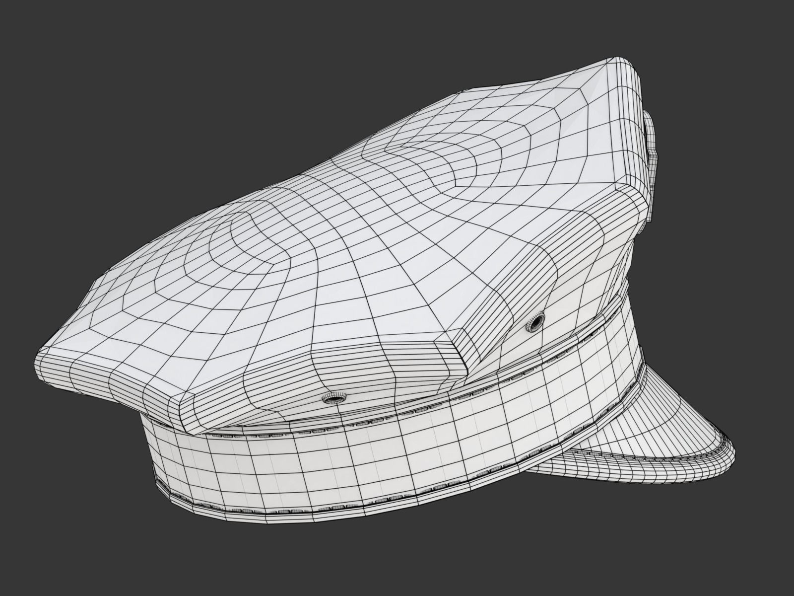 Yellow Taxi Cap 3D model_24