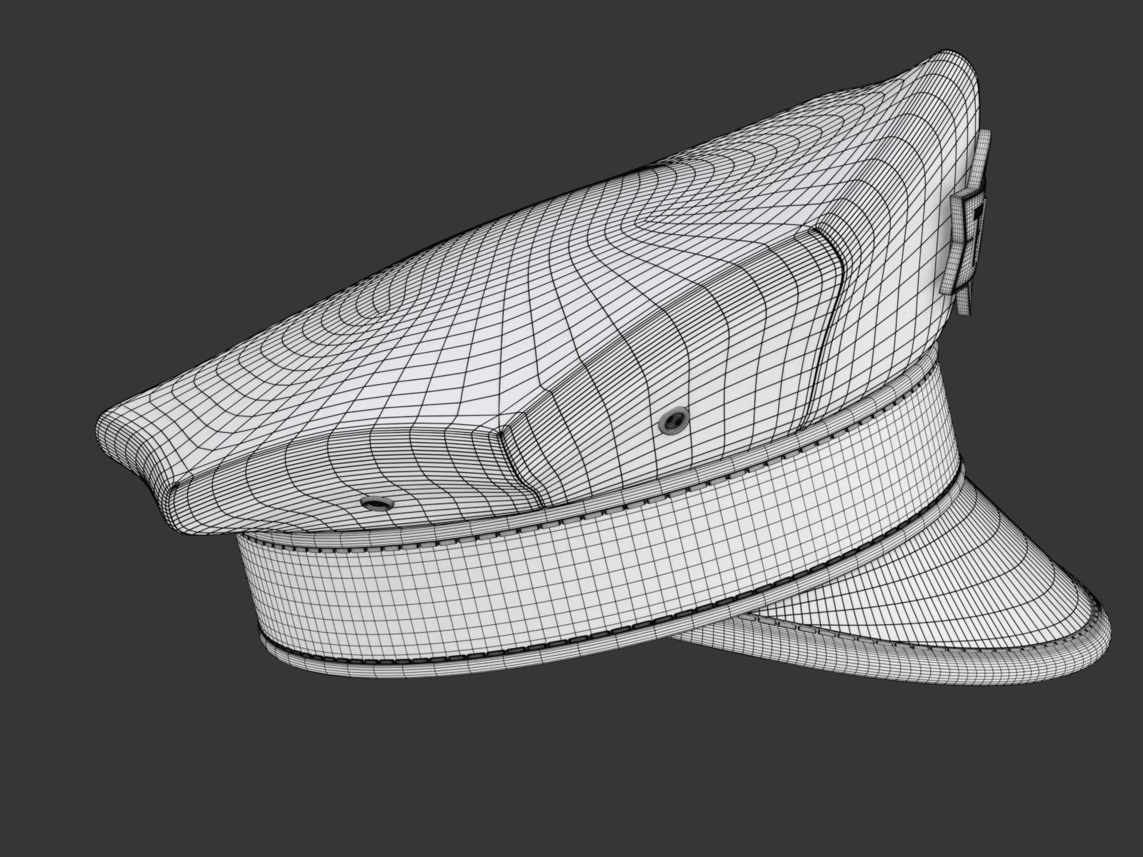 Yellow Taxi Cap 3D model_26