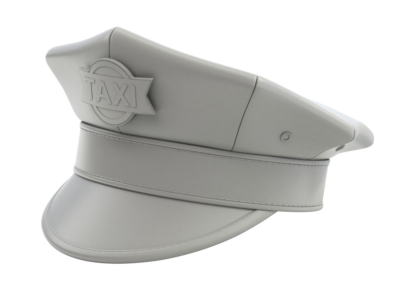 Yellow Taxi Cap 3D model_11