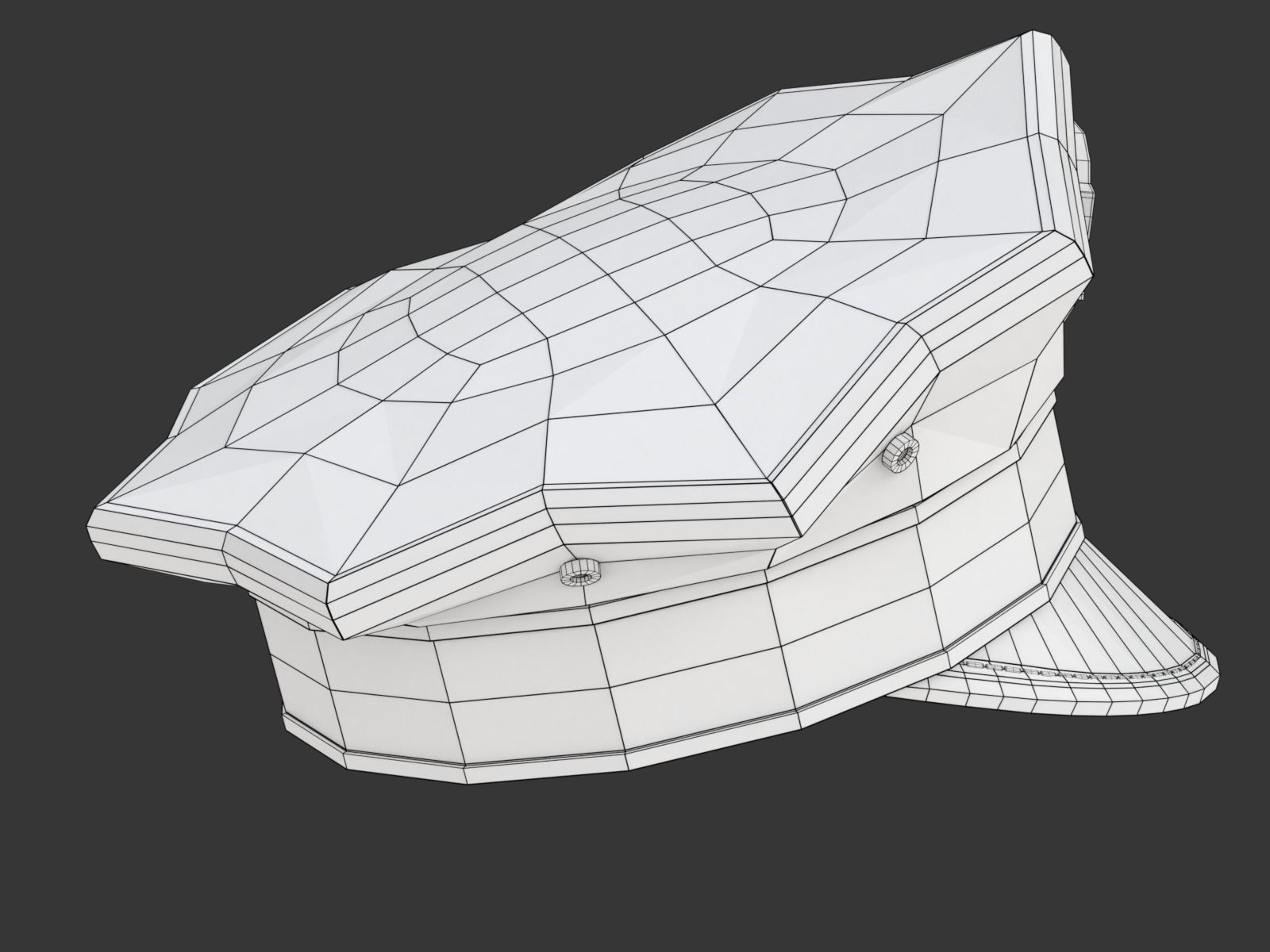 Yellow Taxi Cap 3D model_22