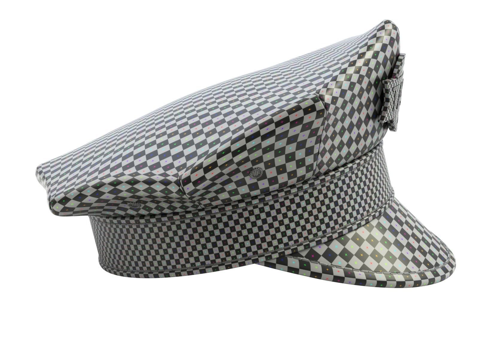 Yellow Taxi Cap 3D model_12