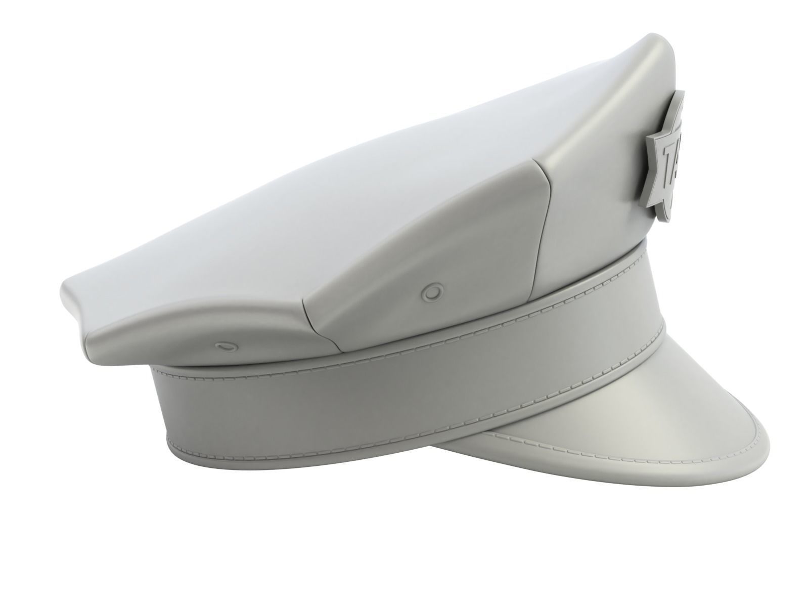 Yellow Taxi Cap 3D model_13