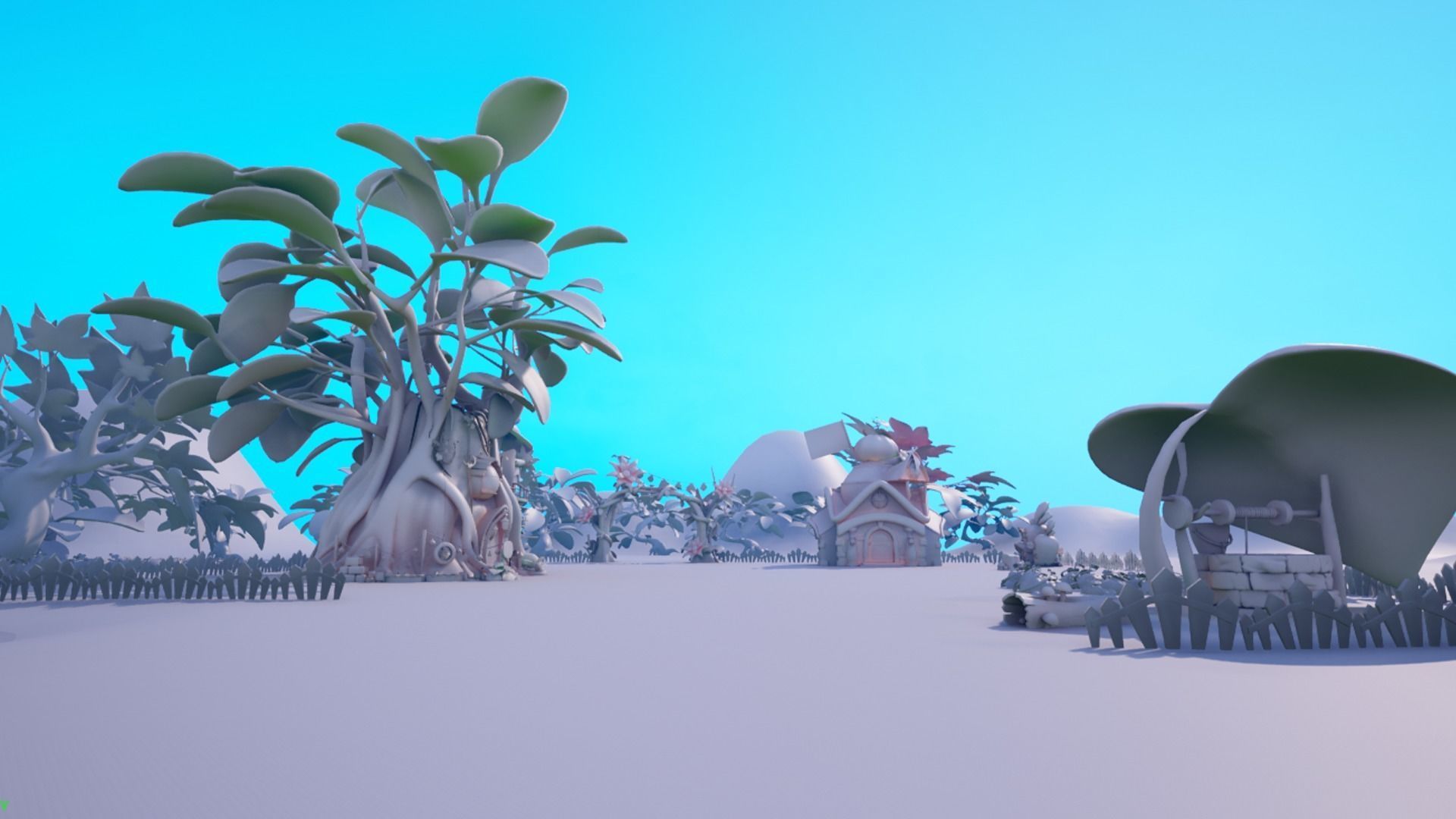 Asset - Cartoons - Background- Farm - Hight Poly 3D model_10