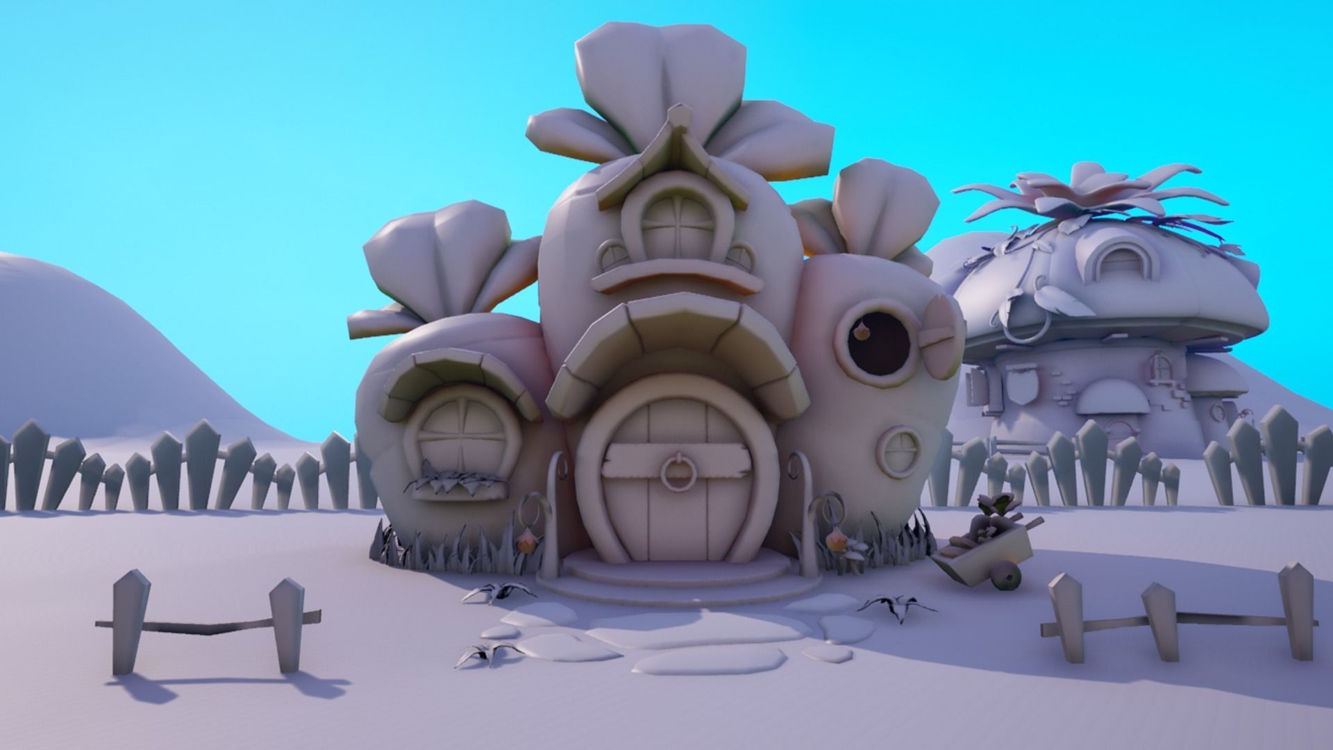 Asset - Cartoons - Background- Farm - Hight Poly 3D model_7