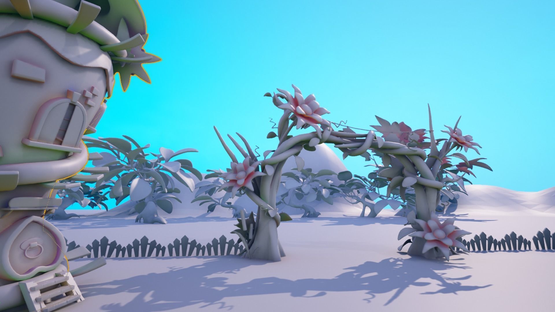 Asset - Cartoons - Background- Farm - Hight Poly 3D model_3