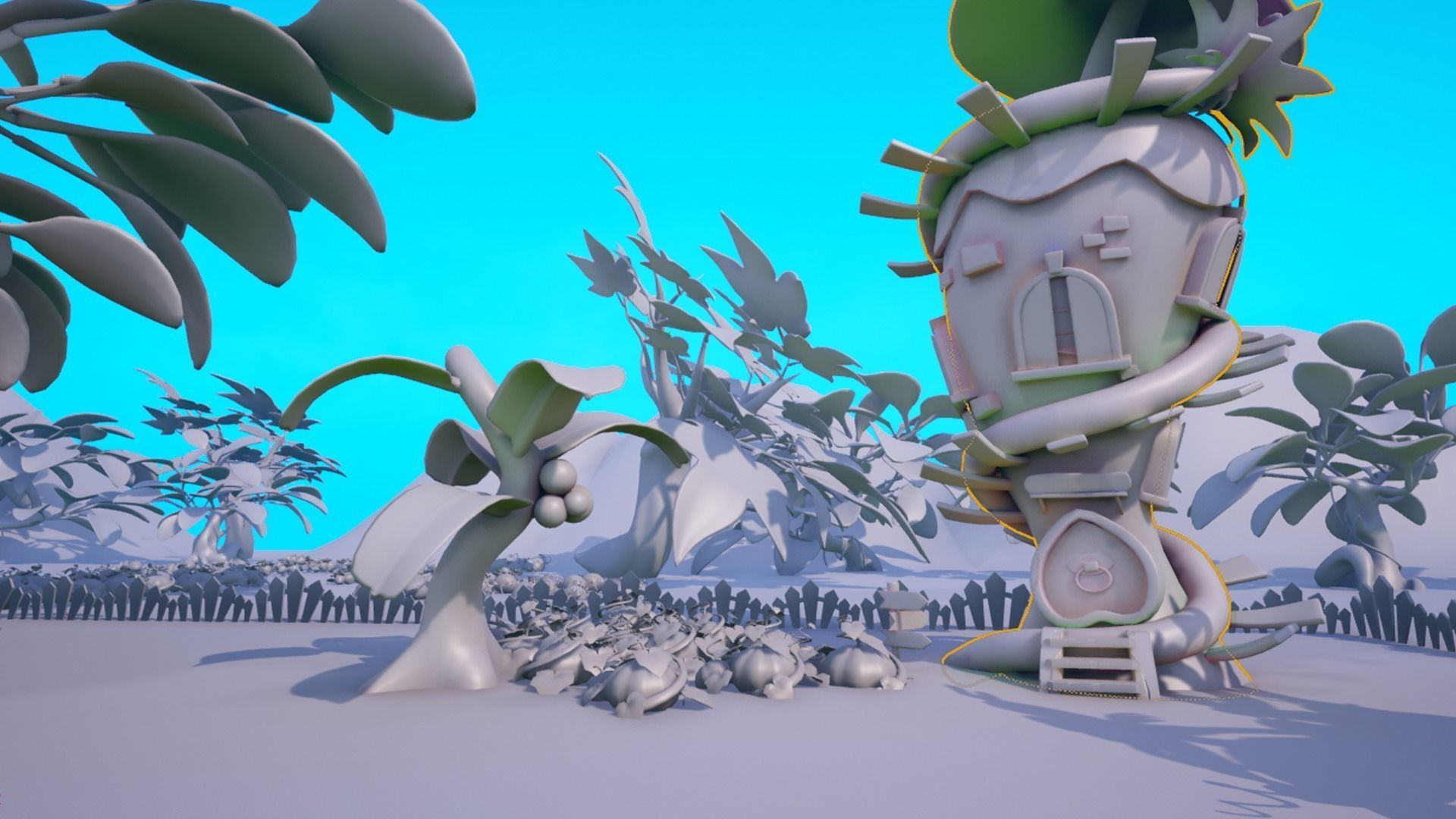 Asset - Cartoons - Background- Farm - Hight Poly 3D model_5