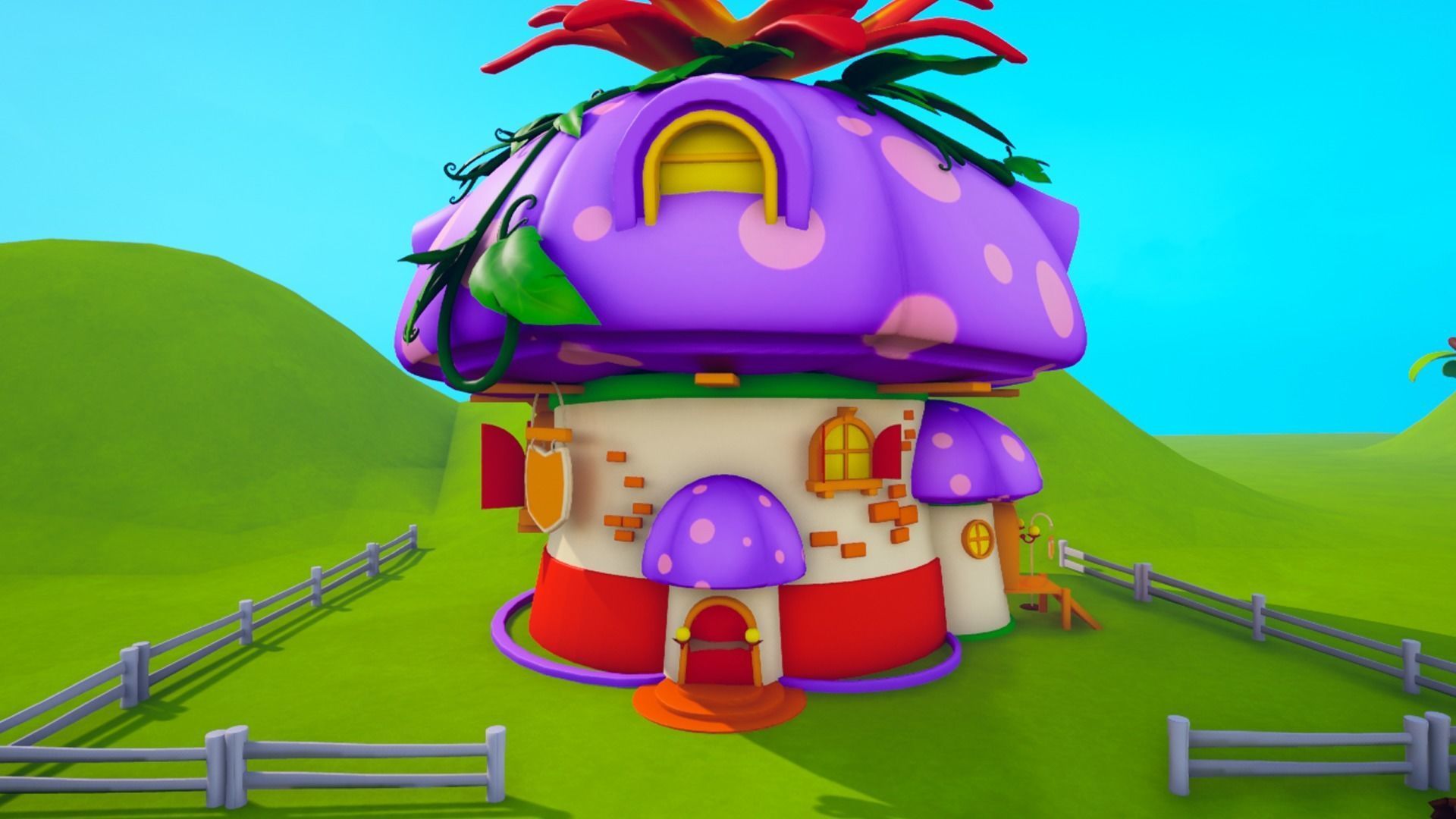 Asset - Cartoons - Background- Farm - Hight Poly 3D model_16