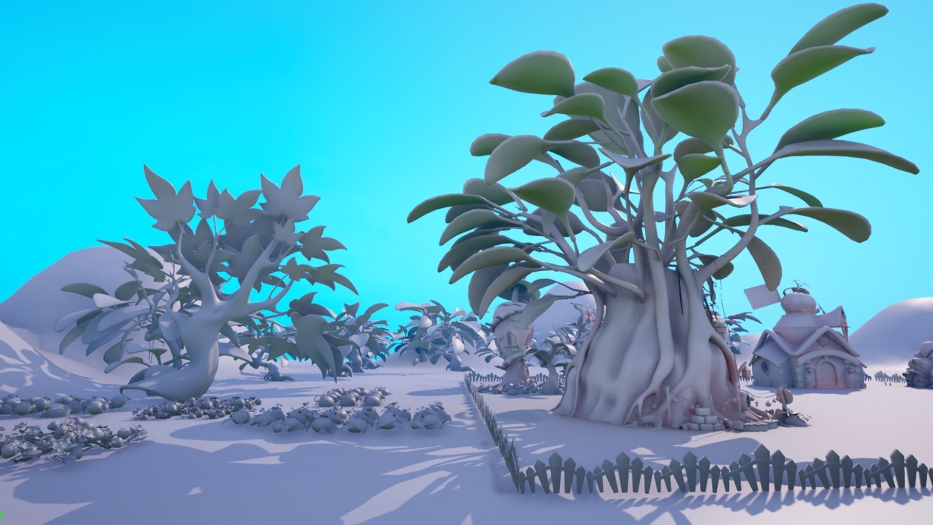 Asset - Cartoons - Background- Farm - Hight Poly 3D model_9