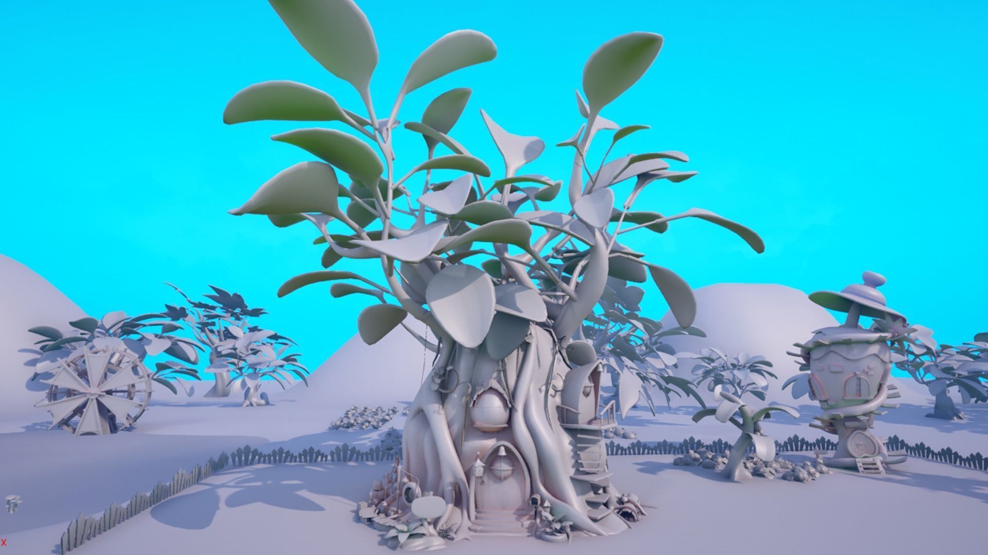 Asset - Cartoons - Background- Farm - Hight Poly 3D model_8