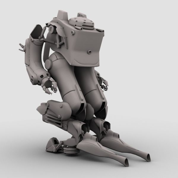 Robot 03 3D model_4