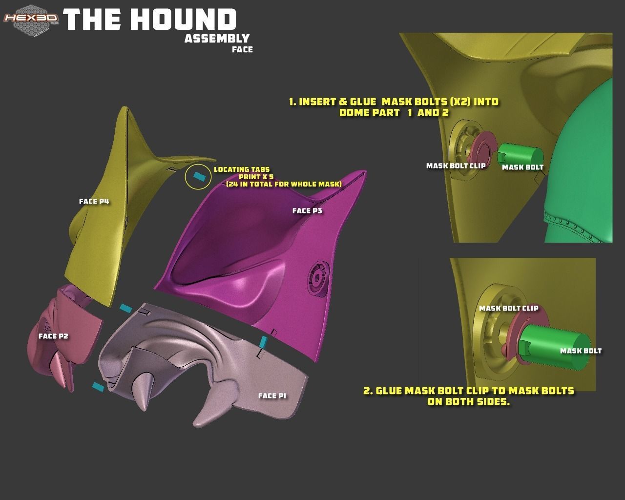 Game of Thrones Hound Helmet 3D print model_1
