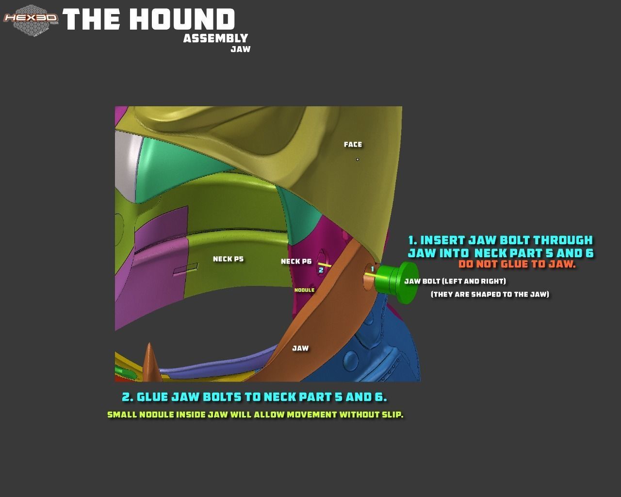 Game of Thrones Hound Helmet 3D print model_2