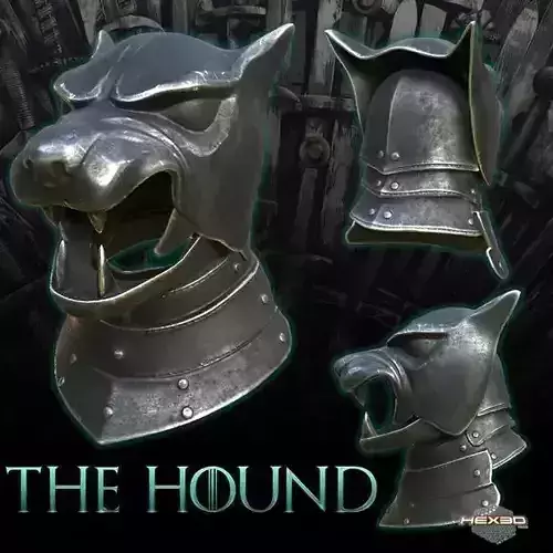 Game of Thrones Hound Helmet 3D print model