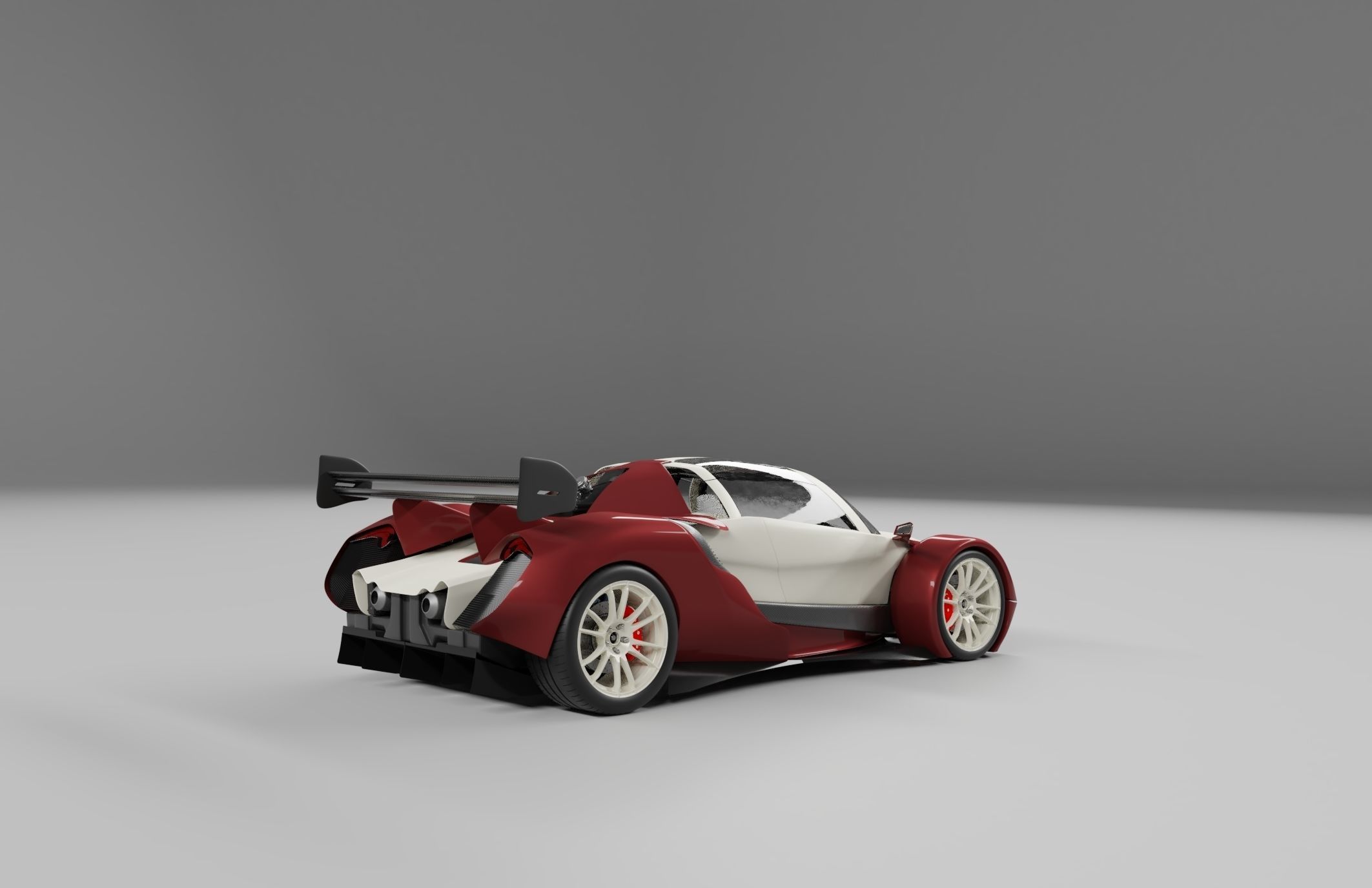 Lemsis v12 super sports racing car concept design 3D model_5