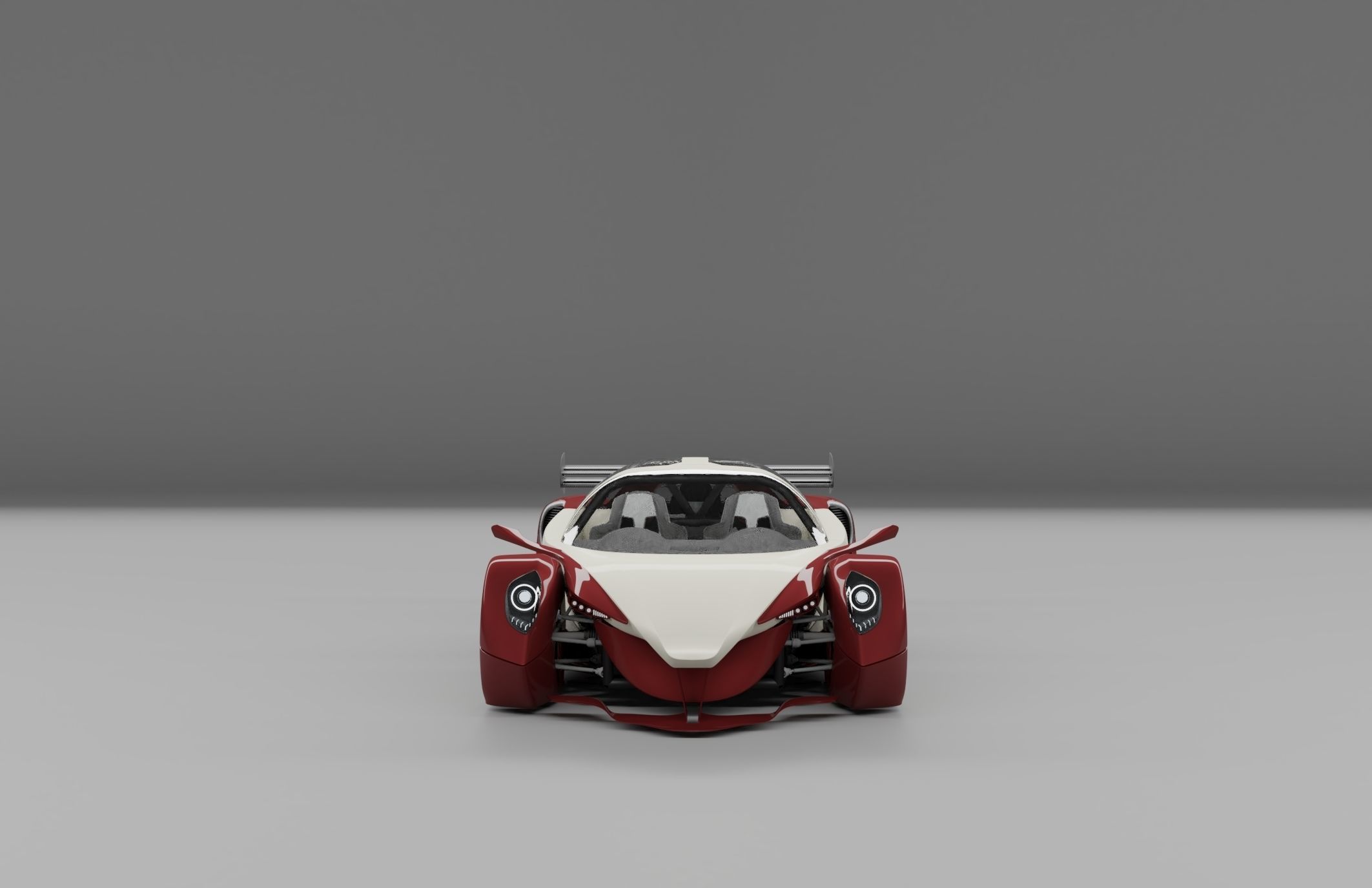 Lemsis v12 super sports racing car concept design 3D model_4