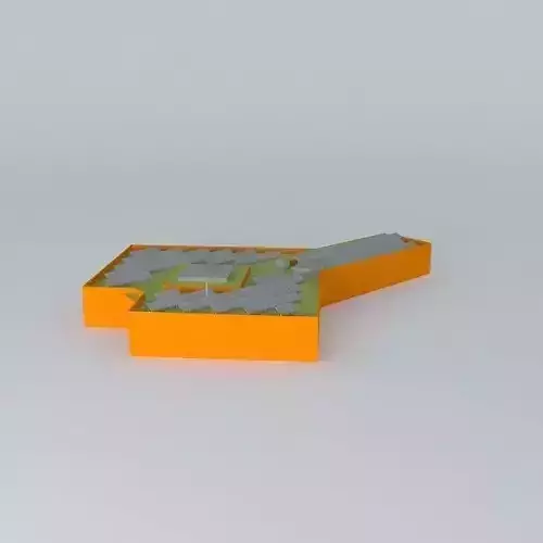 Jerusalem orange and building with roof