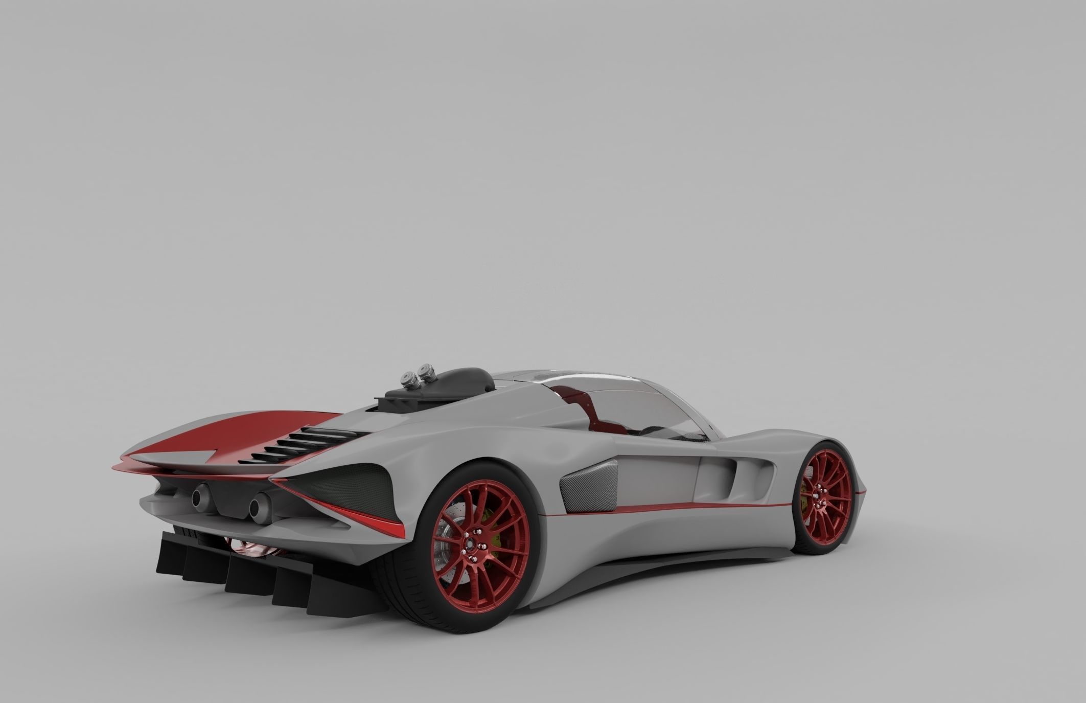 Lemsis Neo super sports racing car concept design 3D model_2