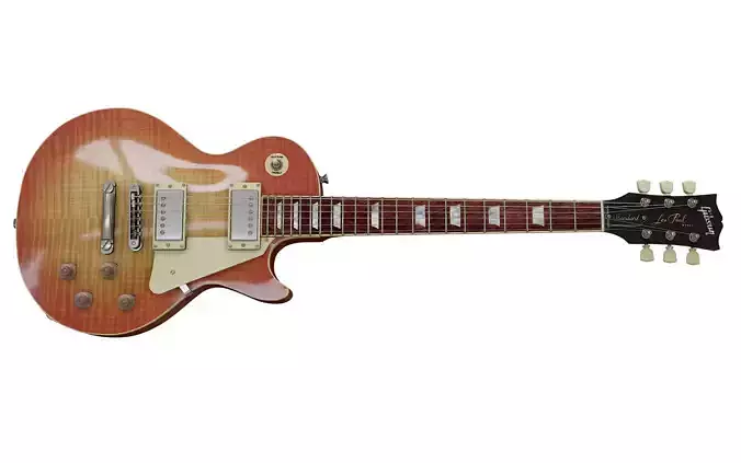Gibson Les Paul Standard Low-poly 3D model