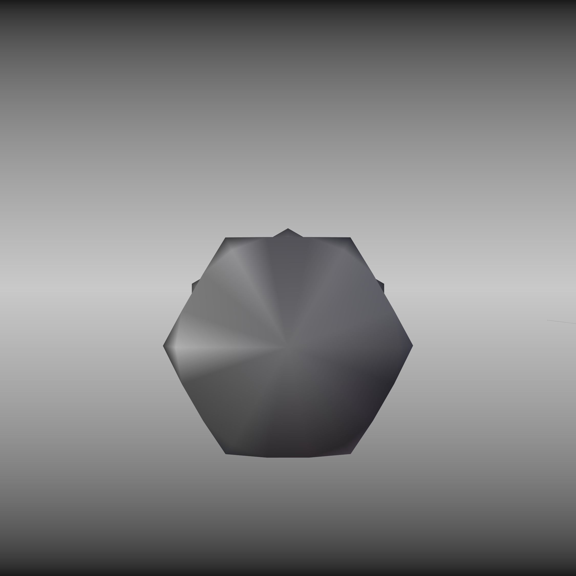 Low-Poly Nut and Bolt in Wall Low-poly 3D model_26