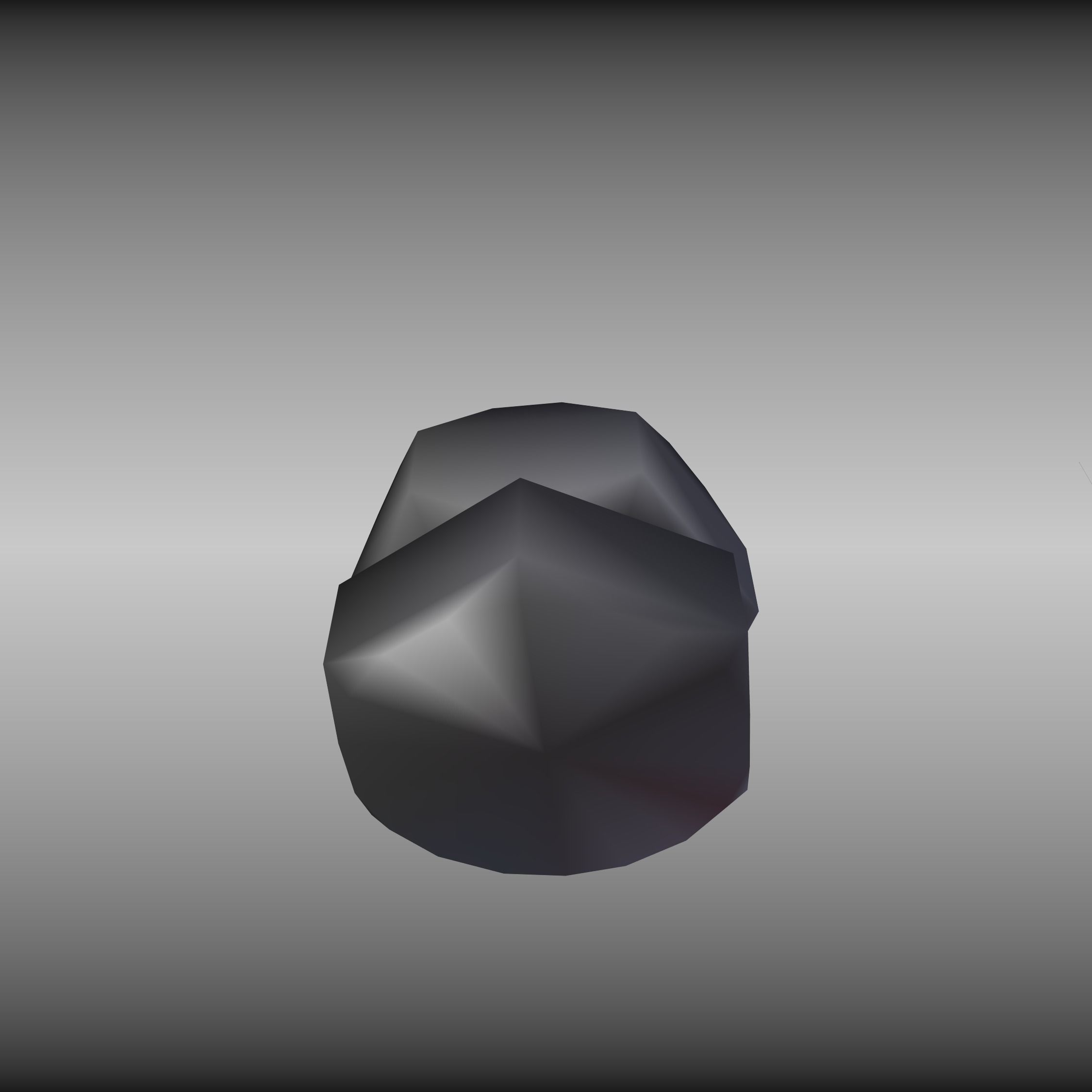 Low-Poly Nut and Bolt in Wall Low-poly 3D model_16