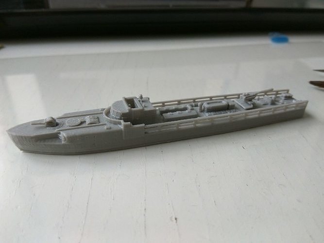 German torpedo boat 3D print model