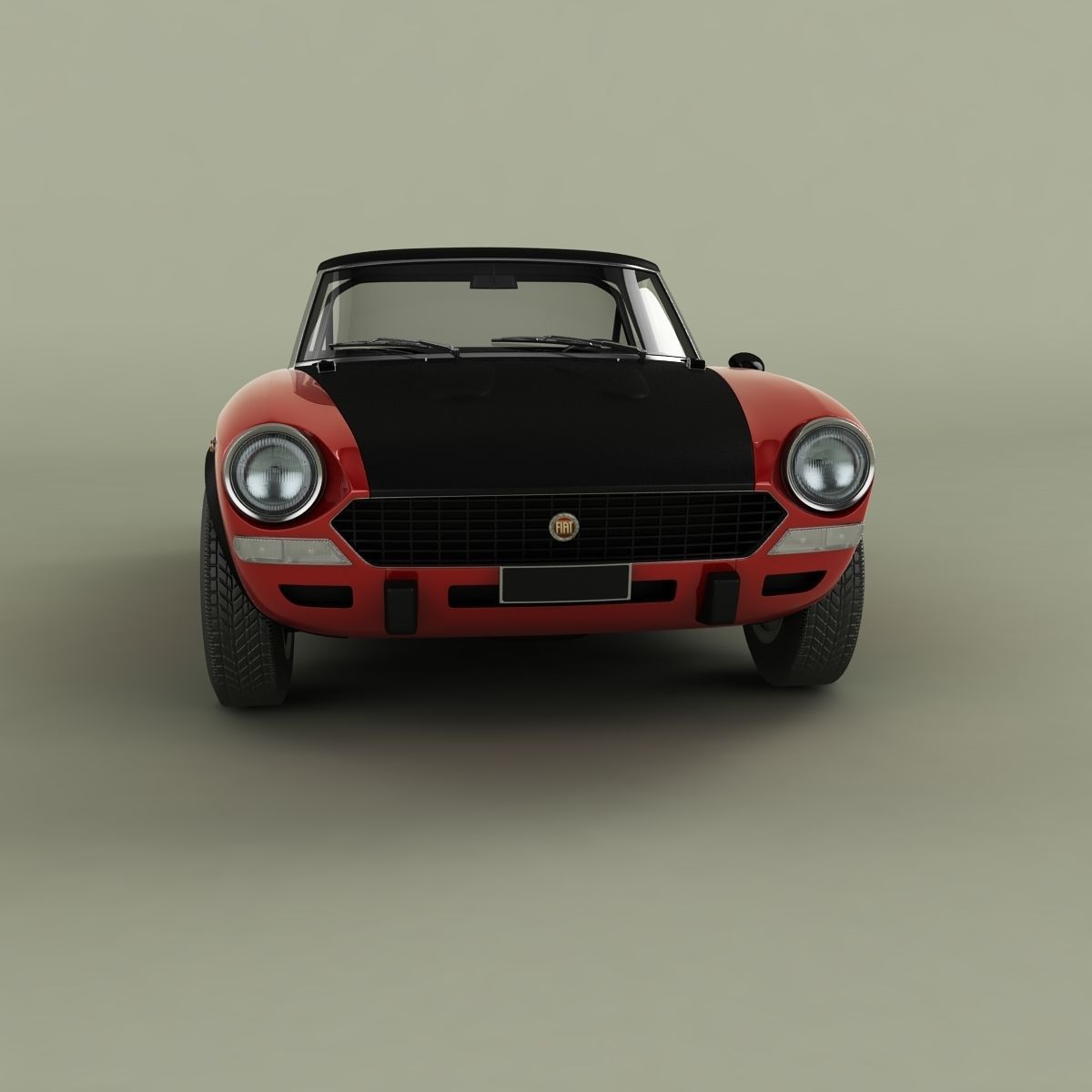 Fiat 124 Spider Abarth Rally 3D model_4